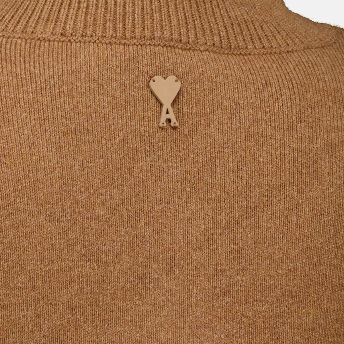 Sweatshirts Pull à col montant beige Ami PARIS Beige Unisexe