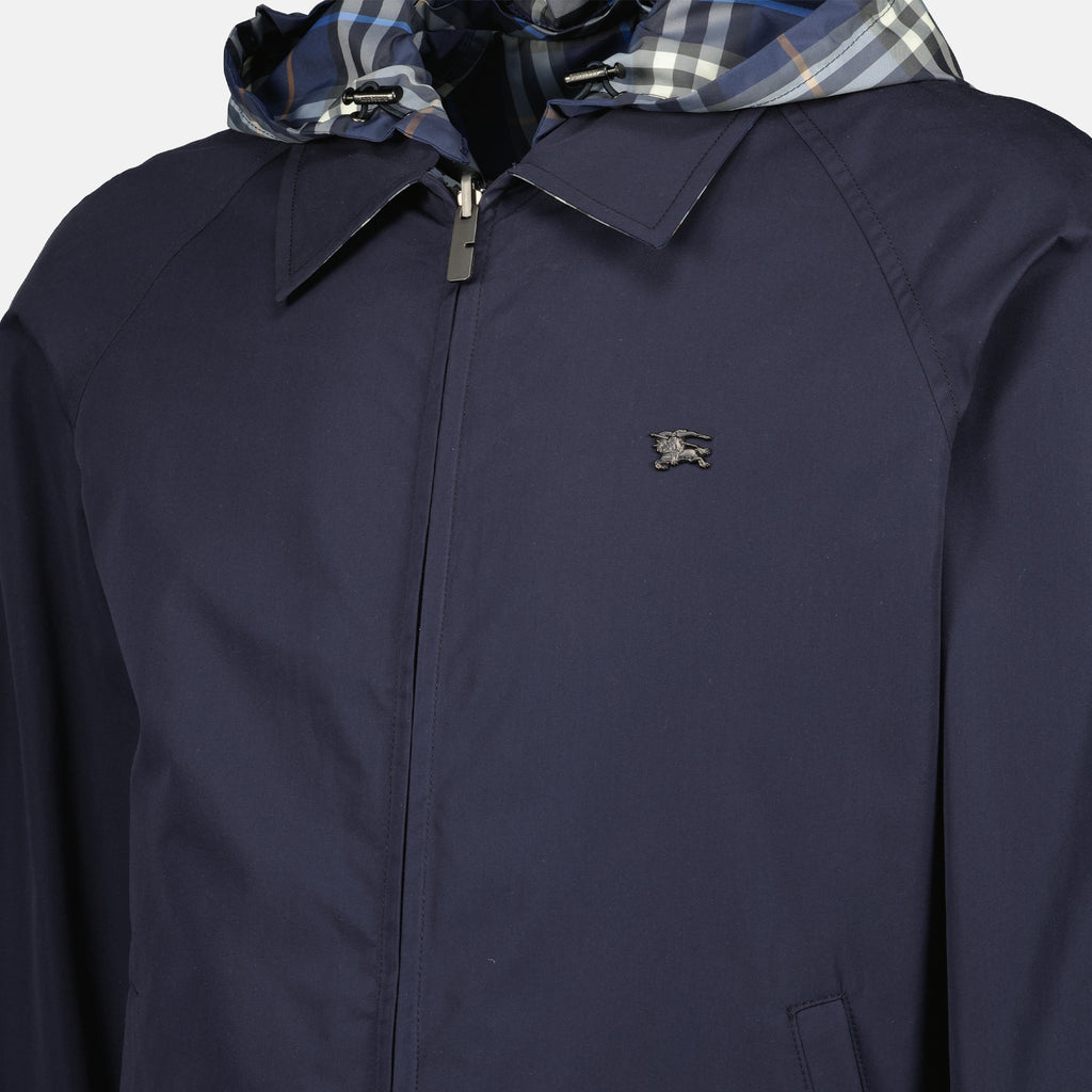 Vestes Chaqueta Reversible a Cuadros en Azul Marino Burberry Bleu foncé Homme