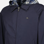 Imagen de la chaqueta reversible a cuadros en azul marino de Burberry para Hombre - Temporada Primavera-Verano 2026 - Vista Detallada_3