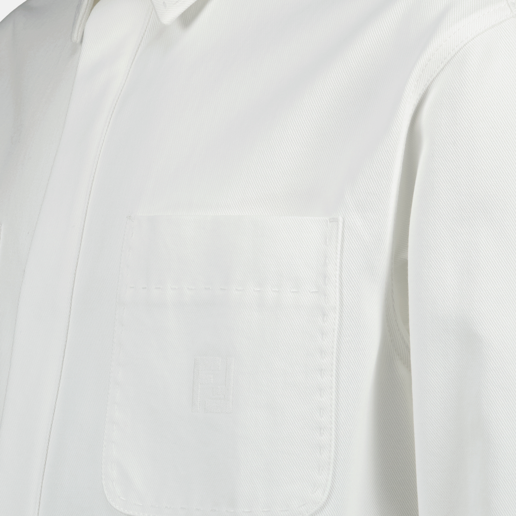 Vestes Veste en jean Fendi Blanc Homme