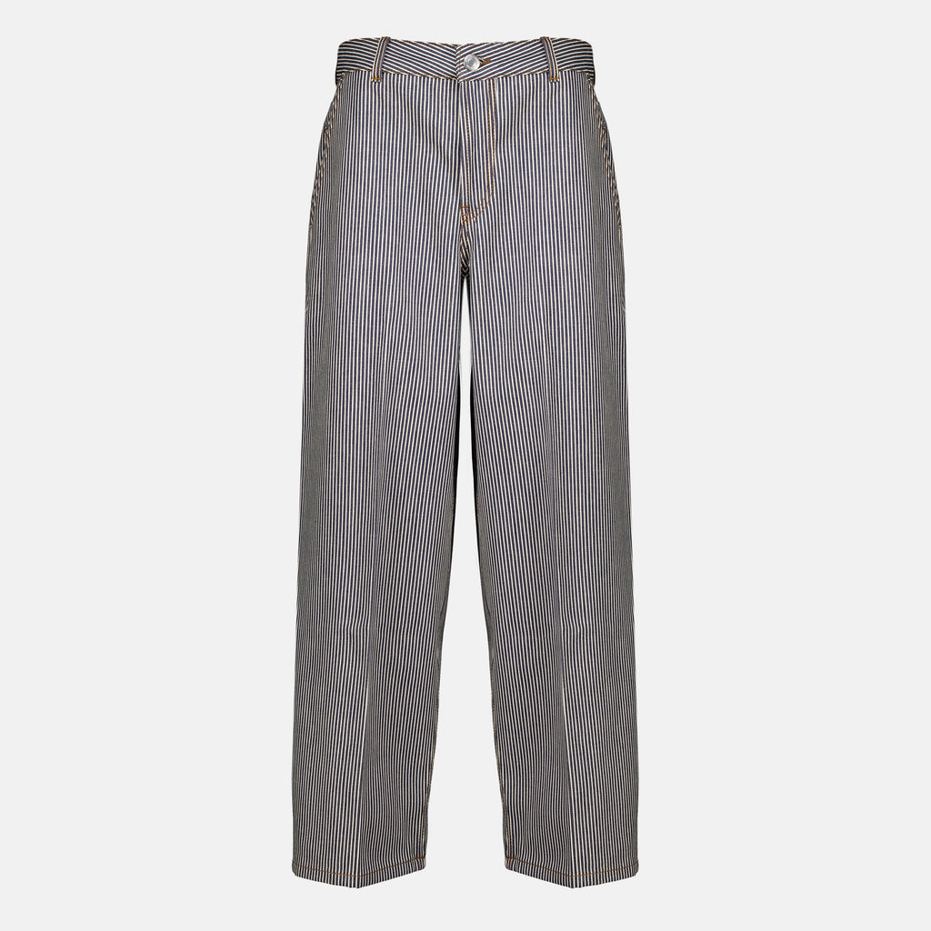Pantalons Gestreifte Ballonjeans Ami PARIS Gris Femme