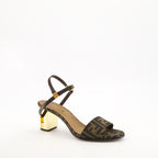 Zapatos abiertos Sandalias con Tacón Delfina Fendi Marrón Femme