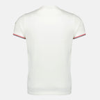 Bild des weißen Rand-T-Shirts der Marke Moncler für Herren - Frühjahr-Sommer 2026 - Rückansicht