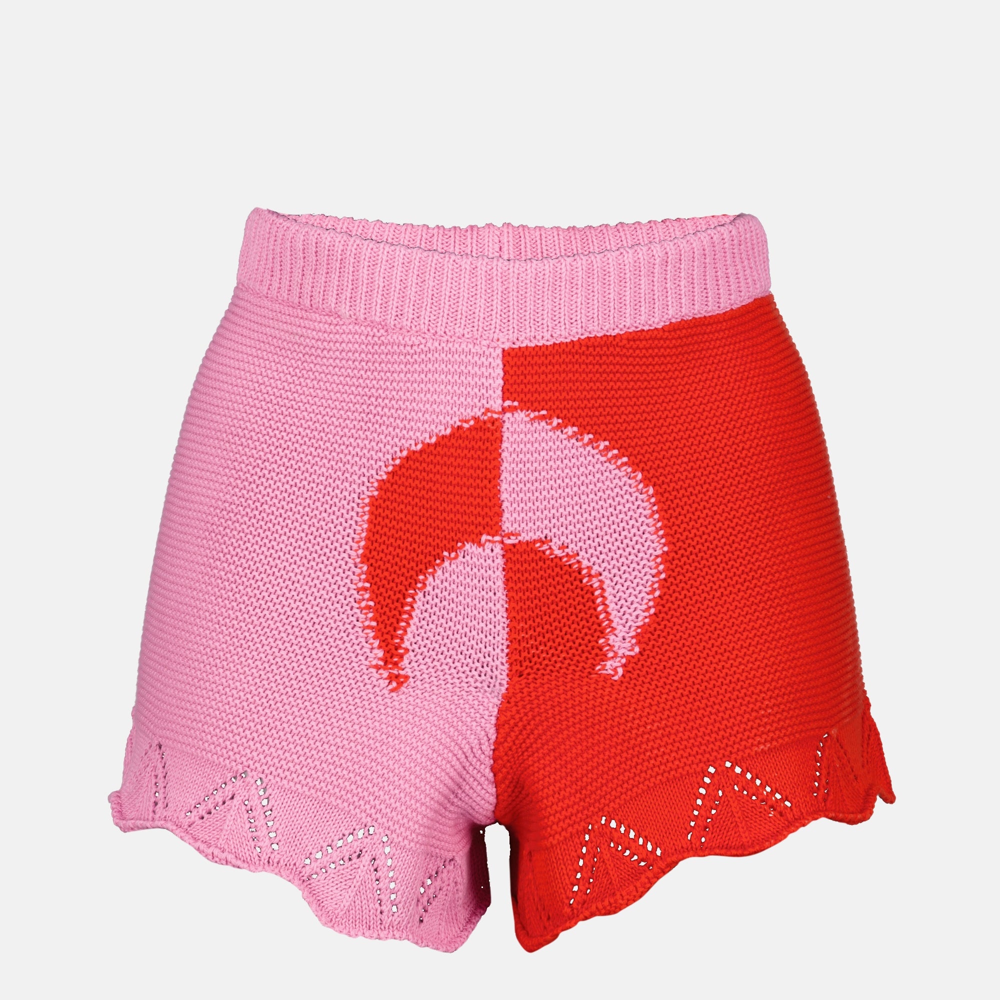 Shorts Mini shorts Moon in maglia crochet rossi Marine Serre Rouge Femme