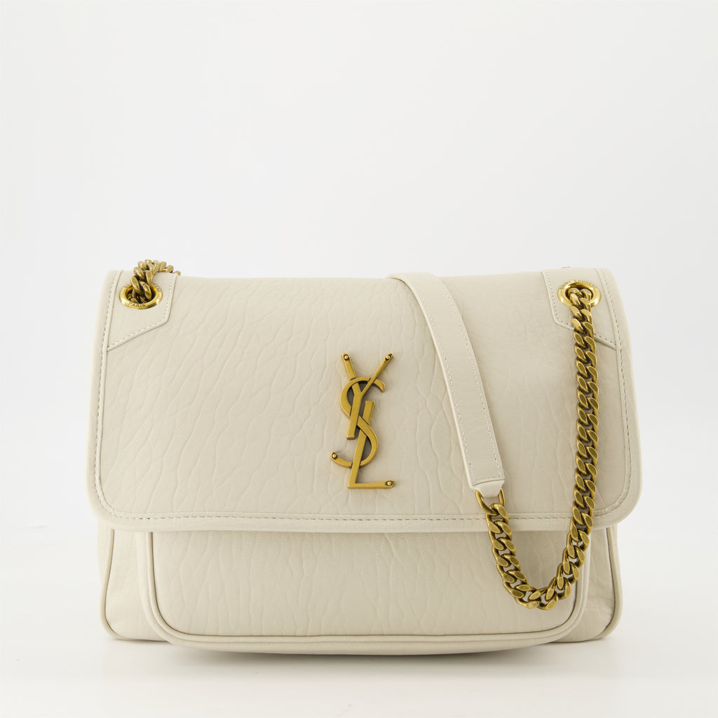 Handbags and shoulder bags Niki Leather Bag Saint Laurent White Femme