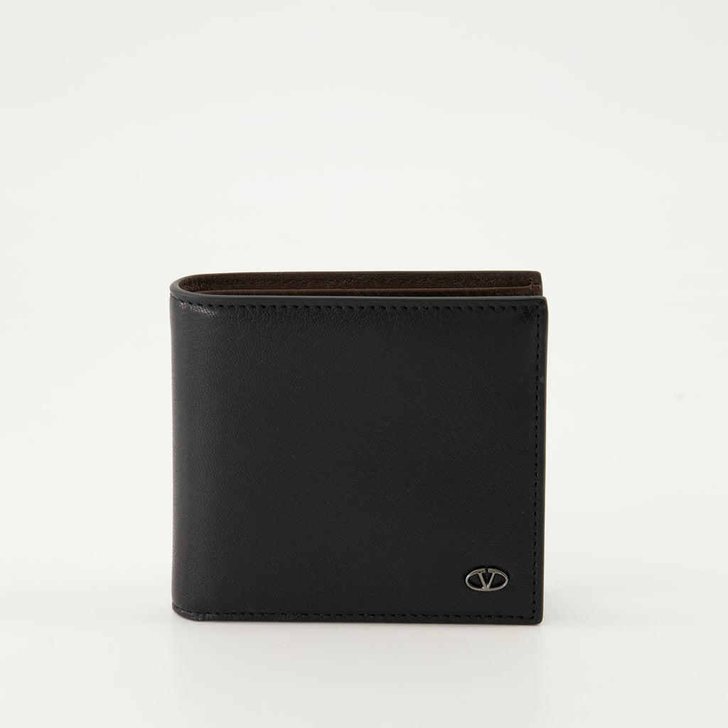 Kleine lederwaren Portefeuille VLogo The Bold Valentino Garavani Schwarz Homme