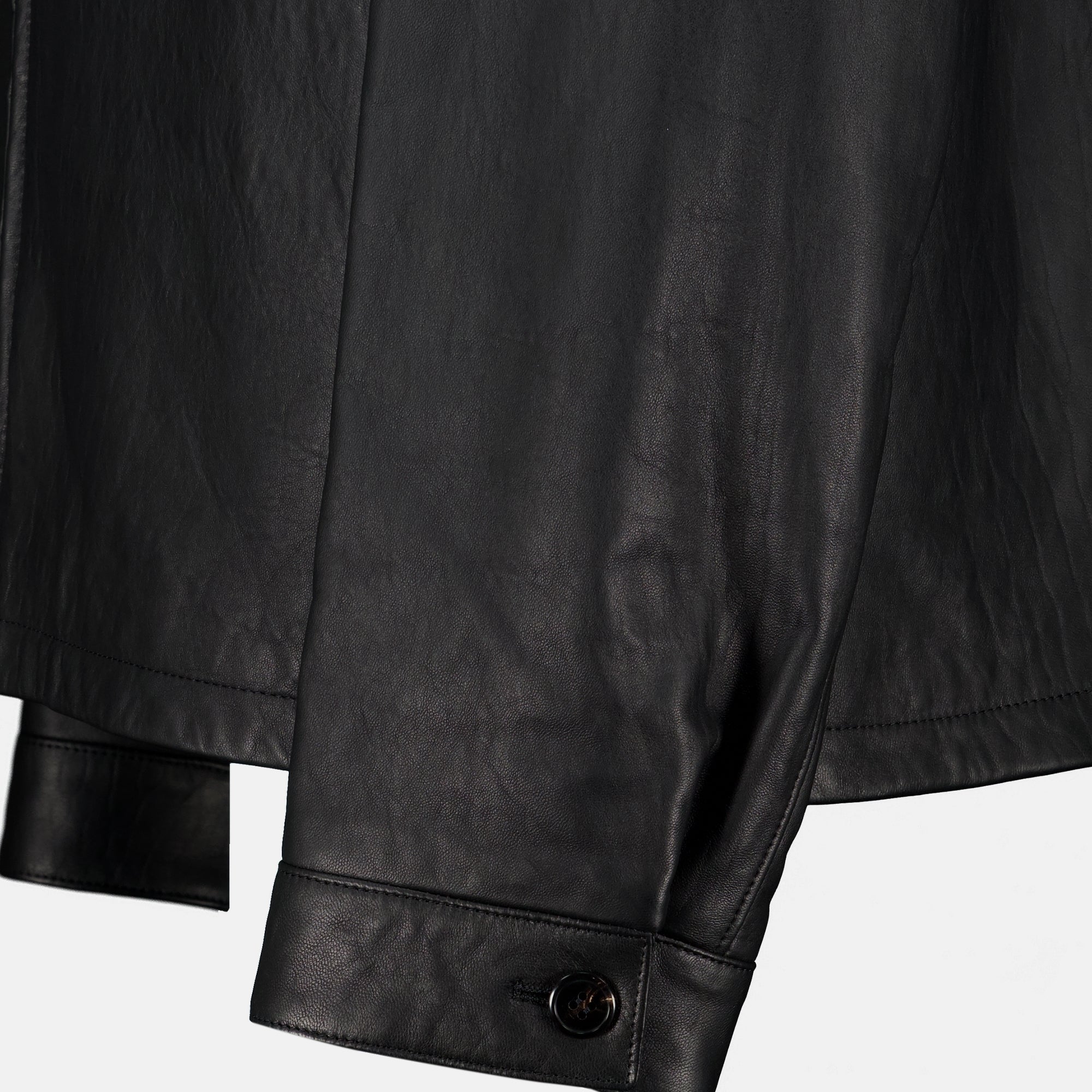 Manteaux Veste en cuir nappa noir Prada Noir Homme