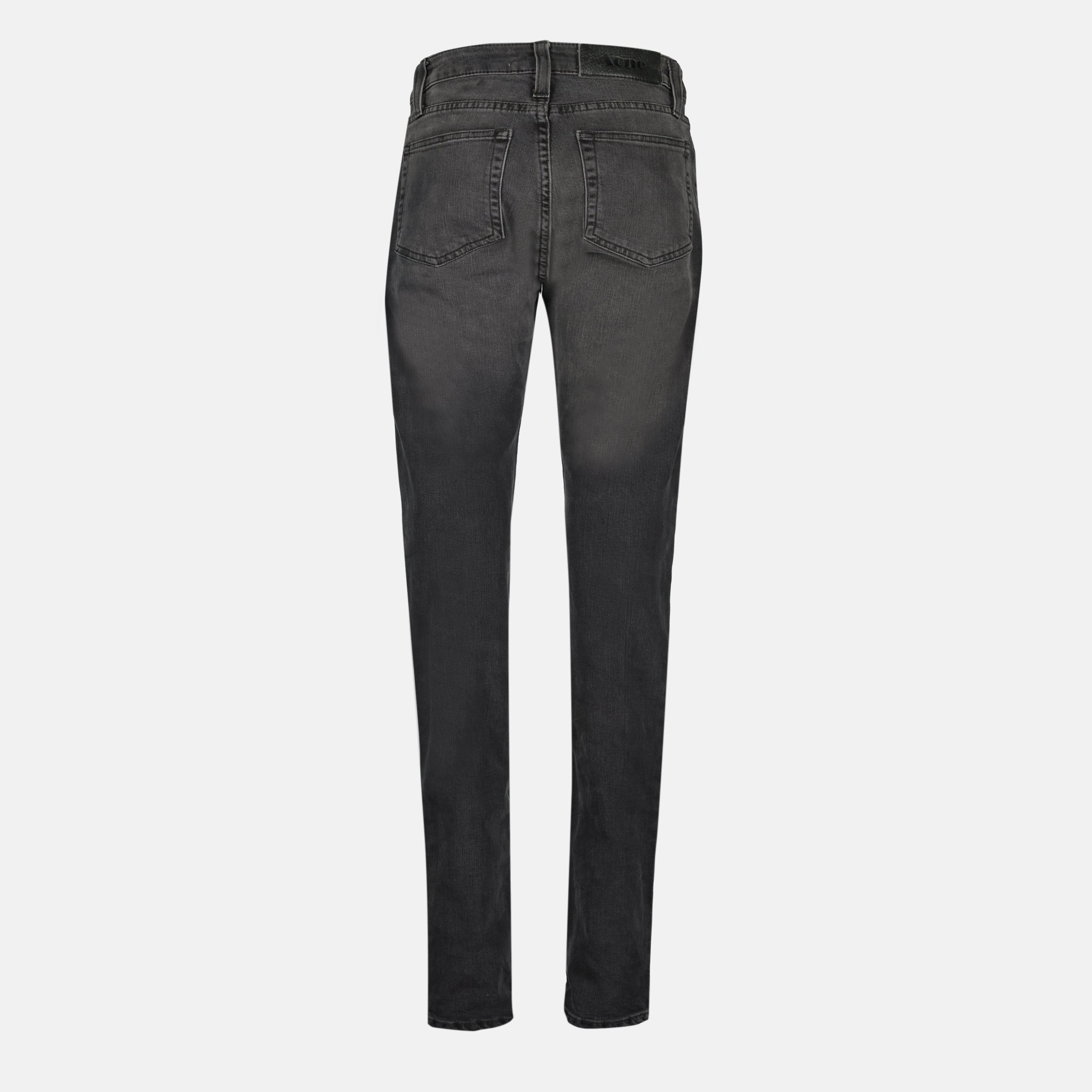 여성용 Acne Jeans의 회색 슬림 진 이미지 - 2011 가을-겨울 시즌 - 뒷면 보기