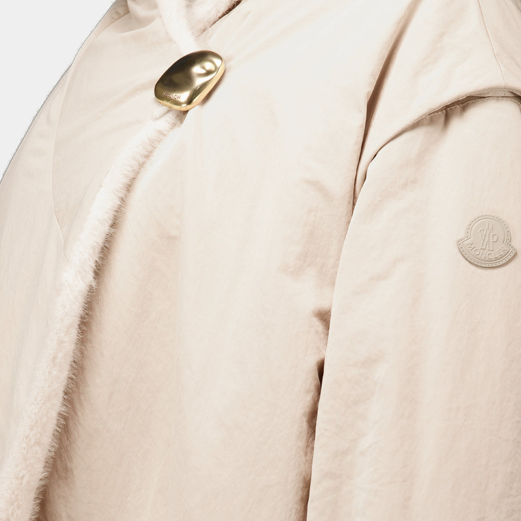 Vestes Doudoune réversible 2 en 1 Chardonneret en teddy Moncler Beige Femme