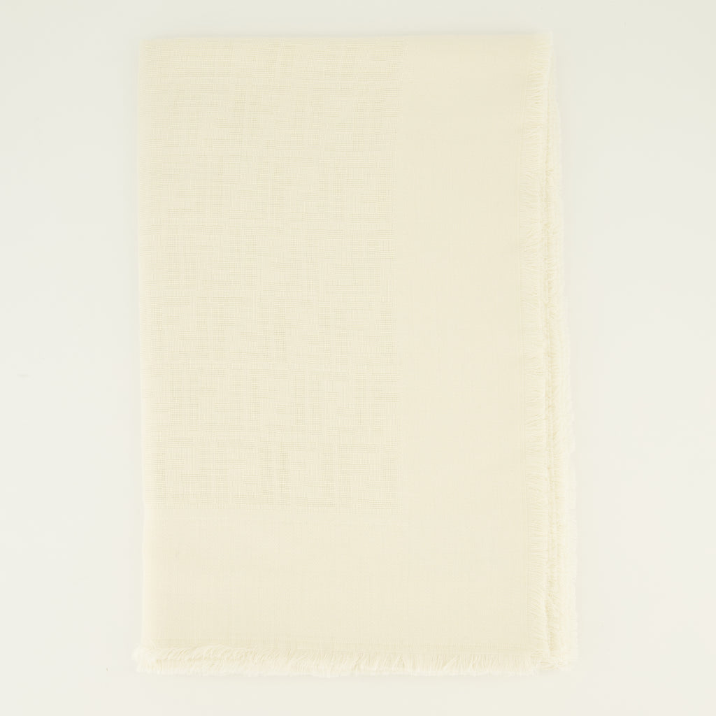 Écharpes, foulards et gants FF 시그니처 스카프 베이지 Fendi Beige Femme