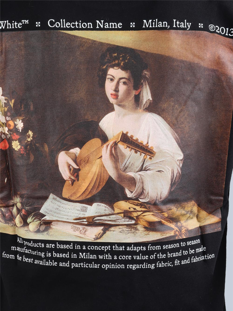 T-Shirts OMAA027F21JER011 1084 multico black Off-White Schwarz Homme