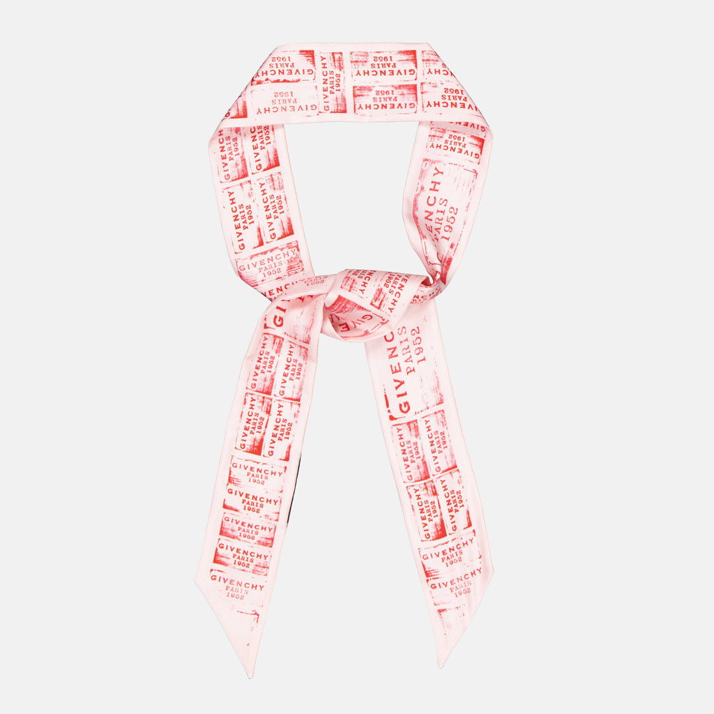 Écharpes, foulards et gants Fita de Cabeça de Seda Givenchy Stamp Givenchy Rose Femme