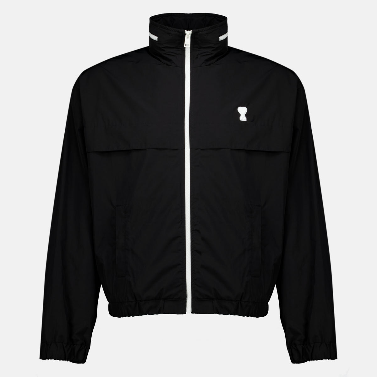 Vestes AMI Black Heart Windbreaker Ami PARIS Noir Homme