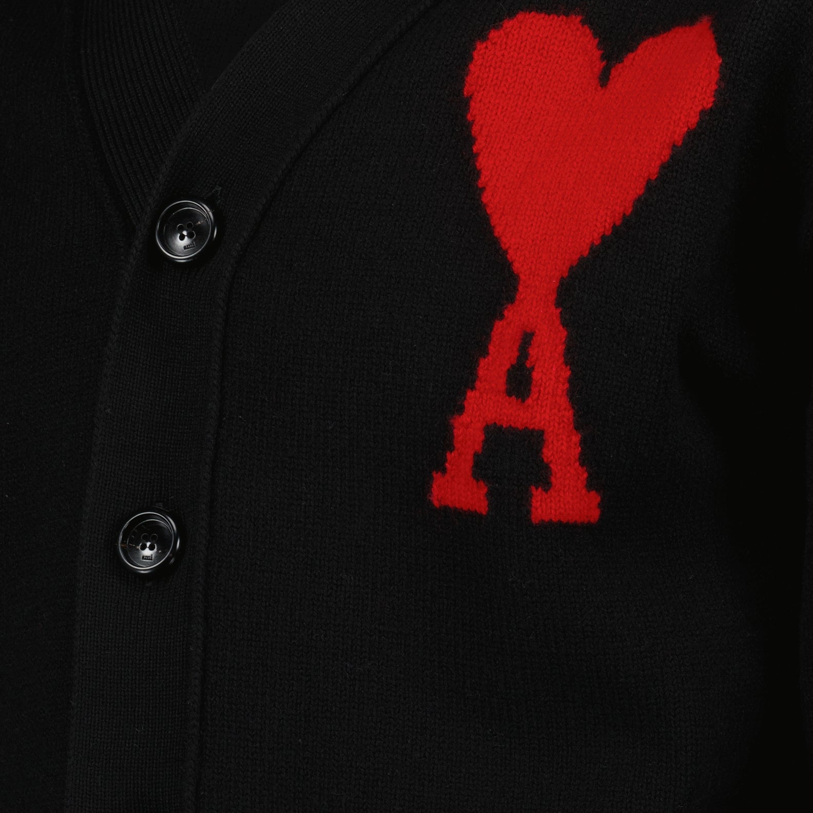 Knitwear Cardigan Ami de coeur oversize Ami PARIS Black Unisex