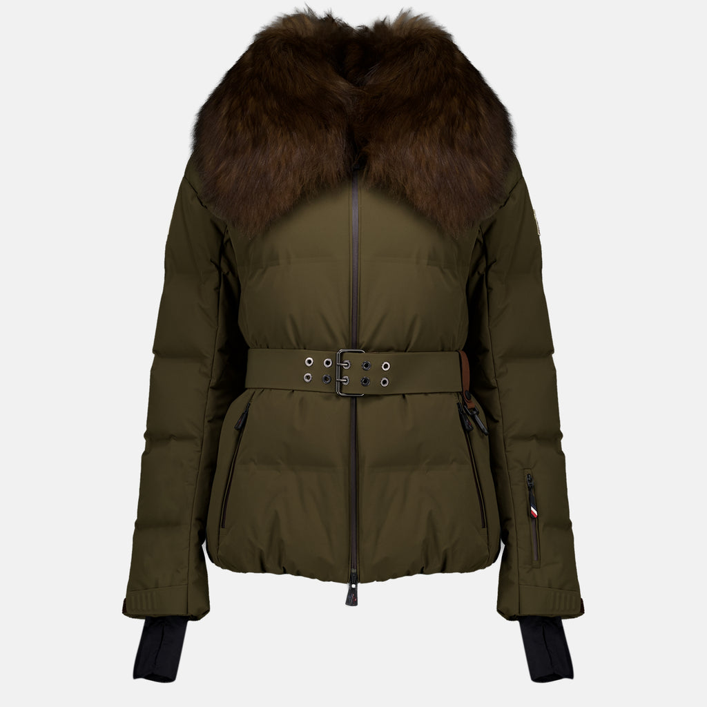 Manteaux 시오울 카키 스키 재킷 Moncler Grenoble Kaki Femme