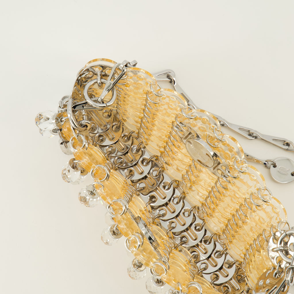 Immagine della borsa 1969 nano con cristalli dorati del marchio Rabanne per Donna - Stagione Primavera-Estate 2026 - Vista Dettagliata_3