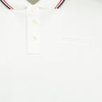 Polos Polo à logo Moncler Blanc Homme