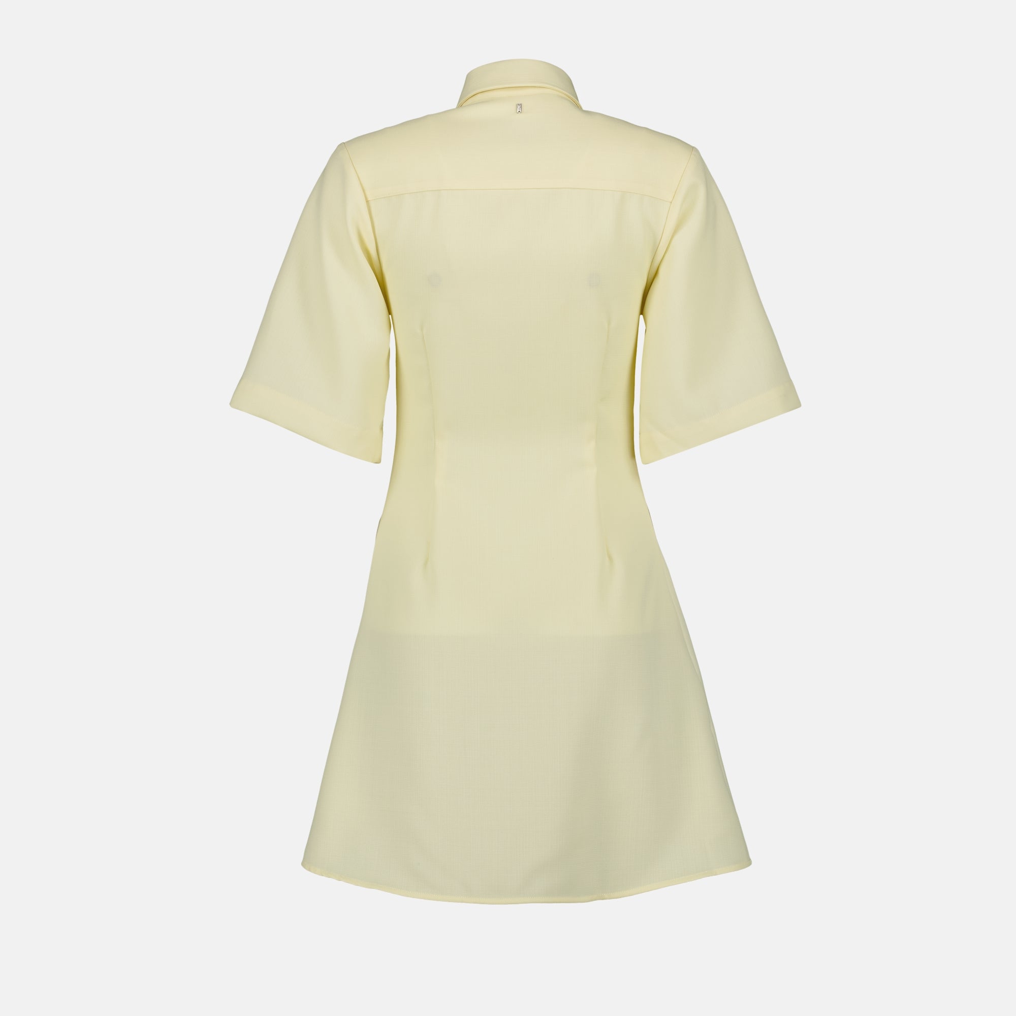 Abiti Abito Camicia in Lana Ami PARIS Giallo Femme