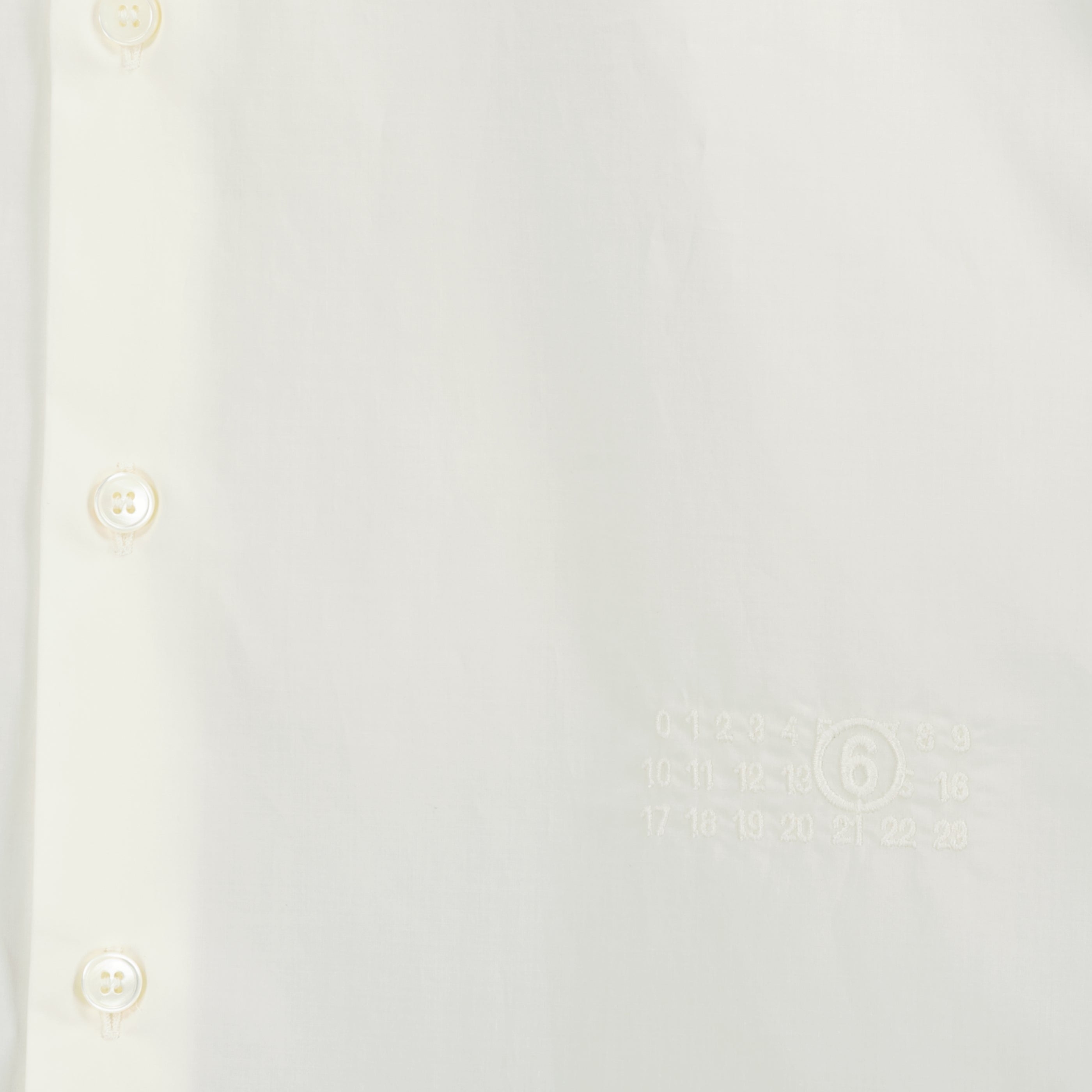 Chemises Camisa Blanca de Popelín Sin Mangas Mm6 Blanc Femme