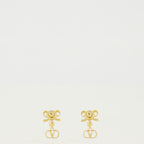 Bijoux Boucles d'oreilles VLogo avec cristaux Swarovski® doré Valentino Garavani Doré Femme