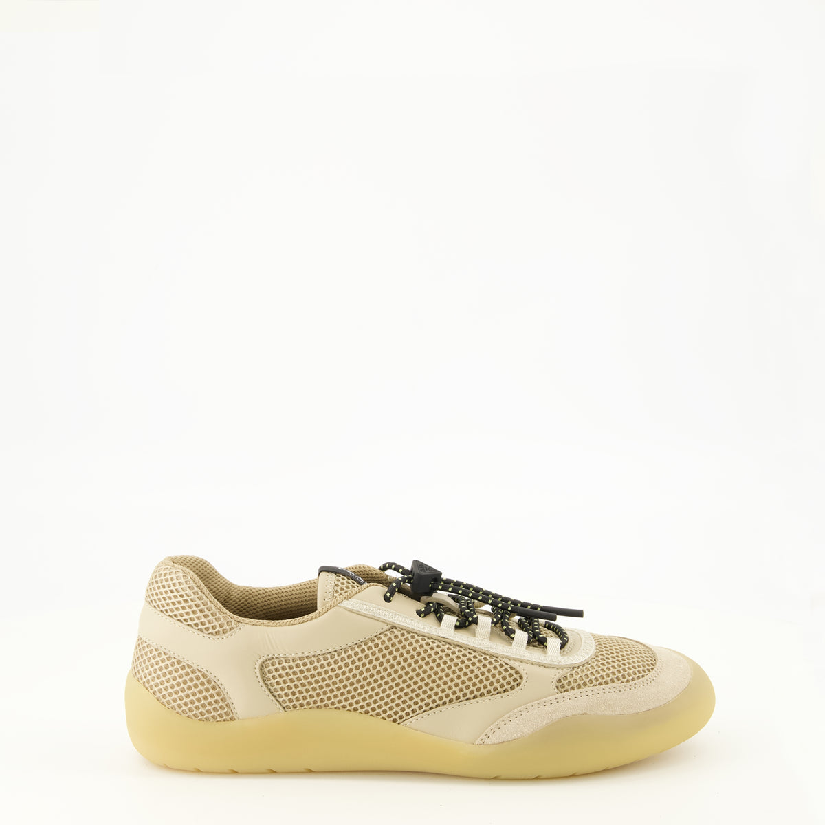 Baskets ベージュ メッシュ スニーカー Prada Beige Femme