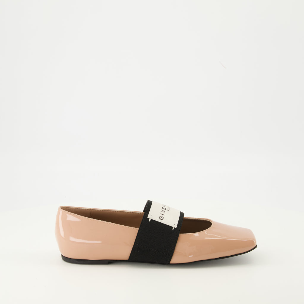 Image of the Givenchy Sliced Square Ballerinas for Women - Autumn-Winter 2025 Season - Right Side View