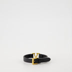 Joias Bracelet VLogo Signature Valentino Garavani Preto Homme