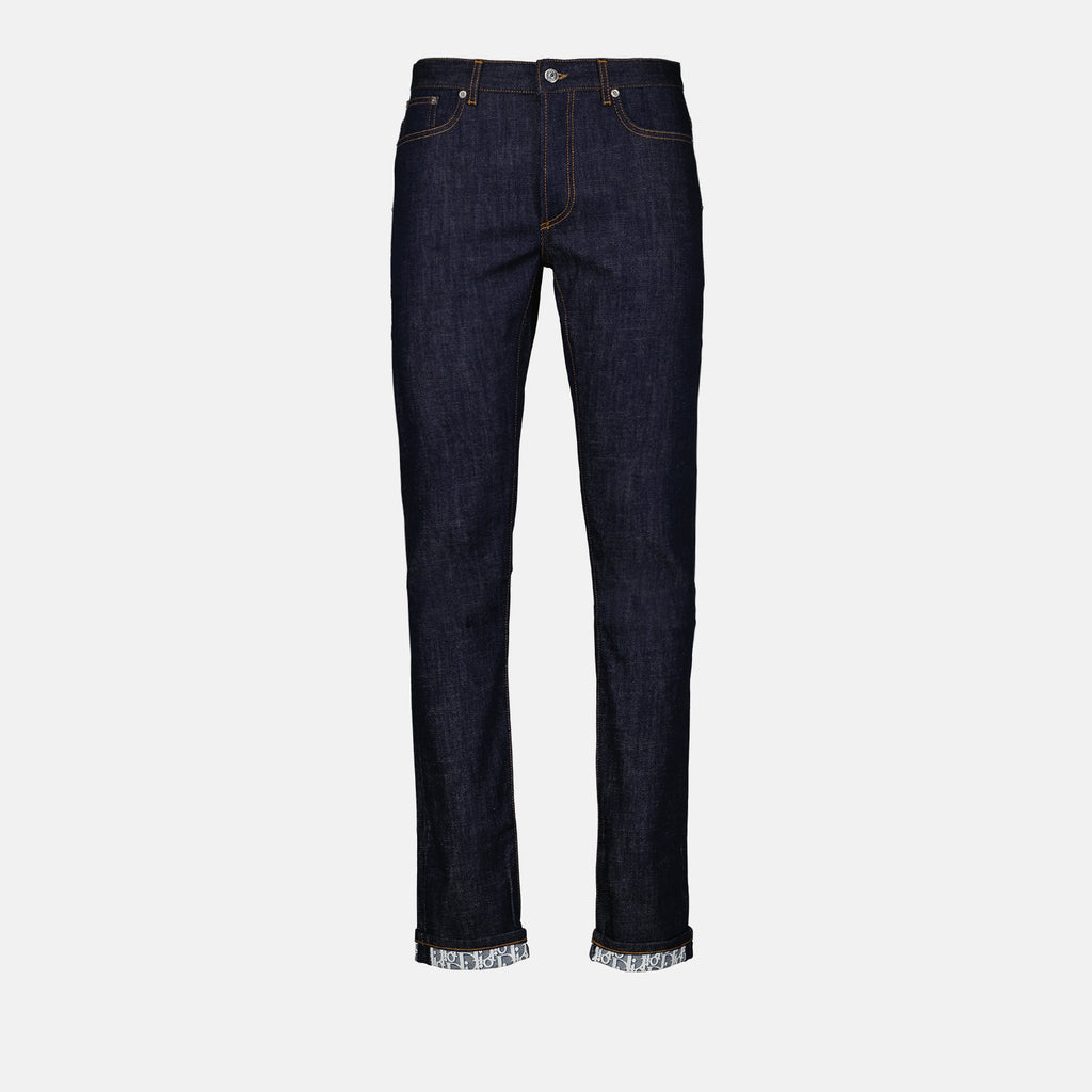 Calças Jean slim Oblique Dior Azul Homme