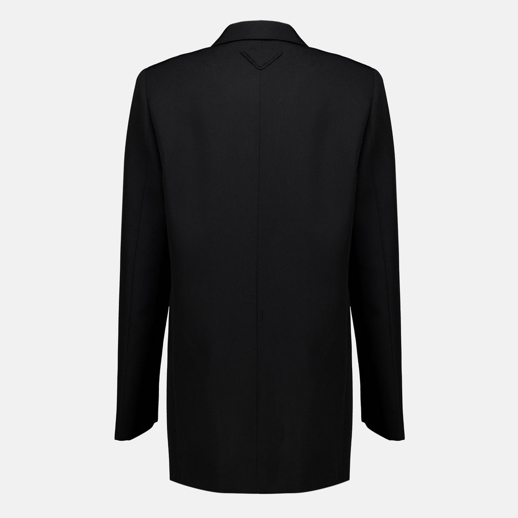 Vestes Blazer noir en laine Prada Noir Femme