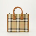 Handbags and shoulder bags Mini cabas Freya Burberry Beige Femme