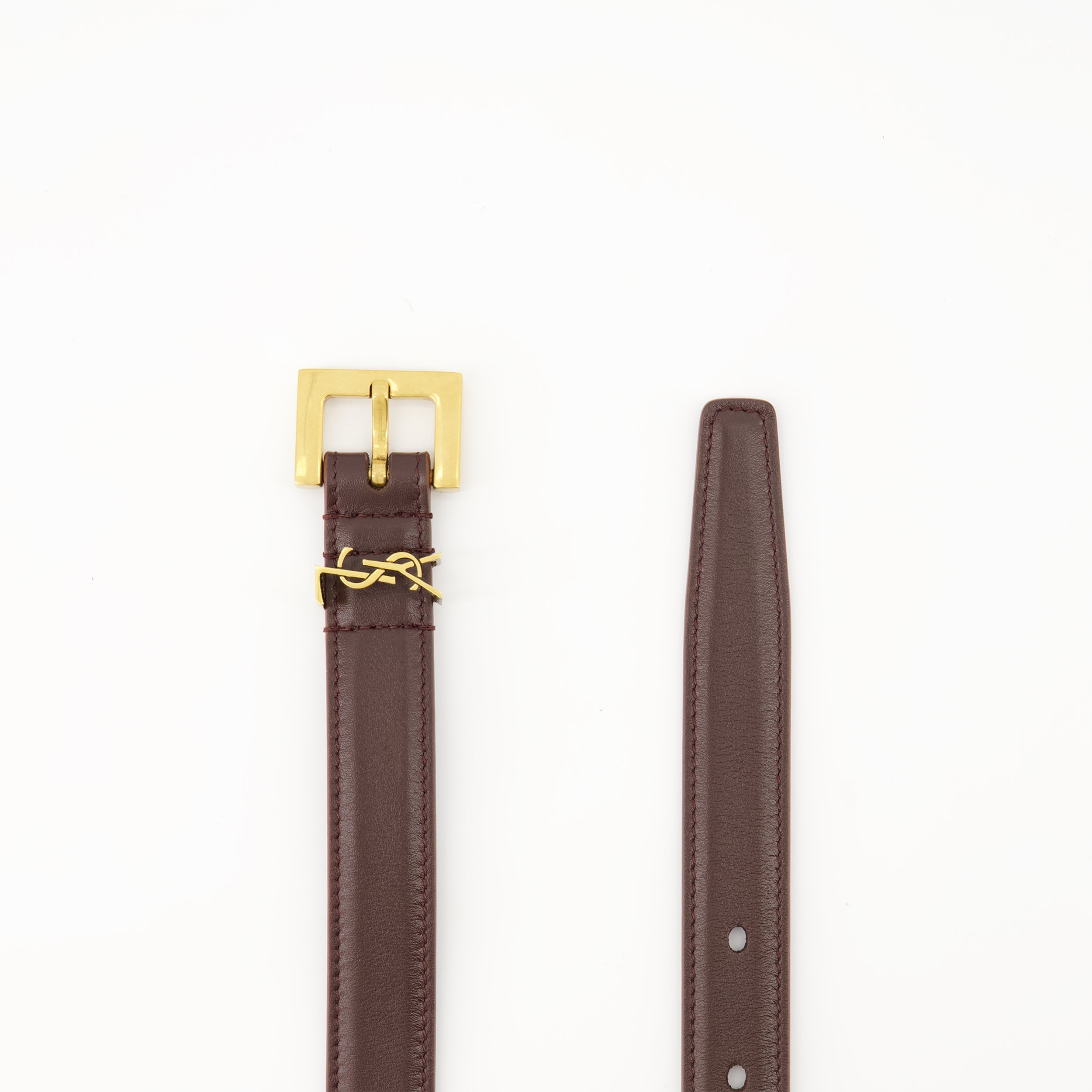 Ceintures Ceinture Cassandre Saint Laurent Bordeaux Femme
