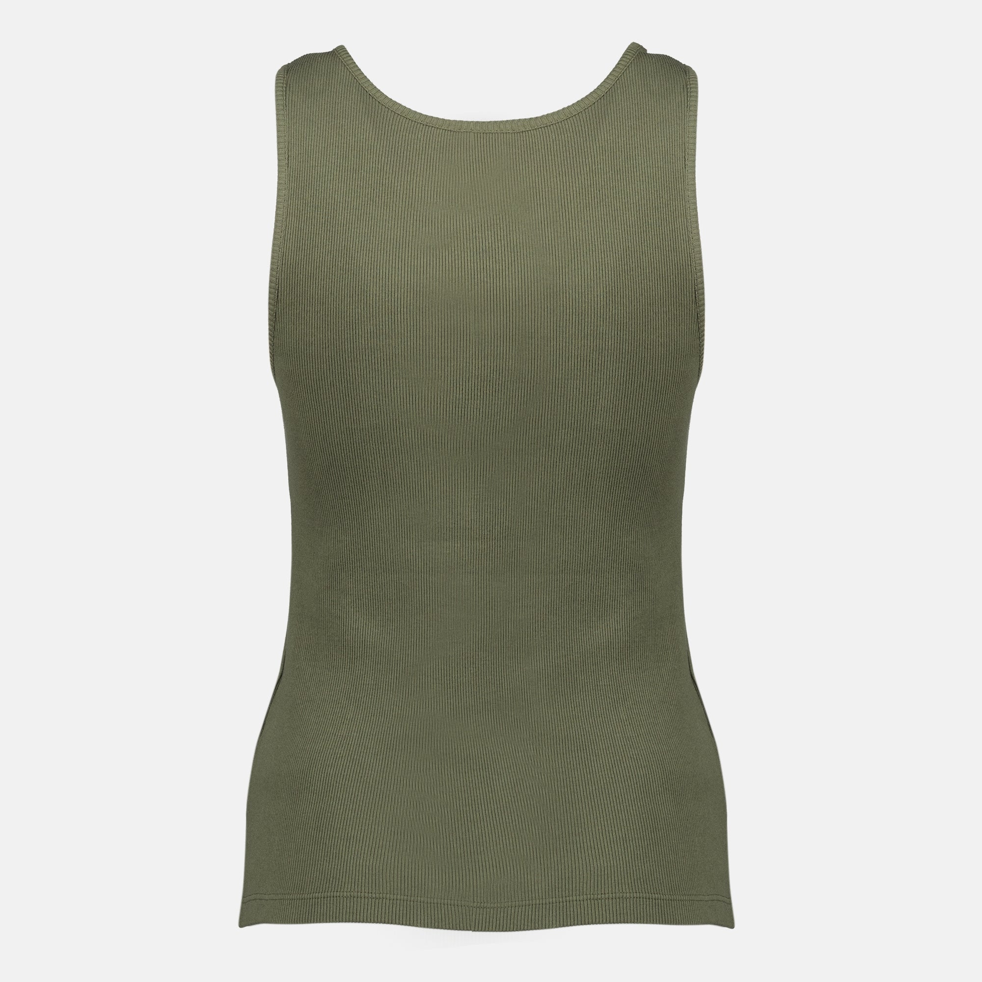 Image de l'article Débardeur Cassandre kaki de la marque Saint Laurent pour Femme - Saison Printemps-Été 2026 - Vue de Dos