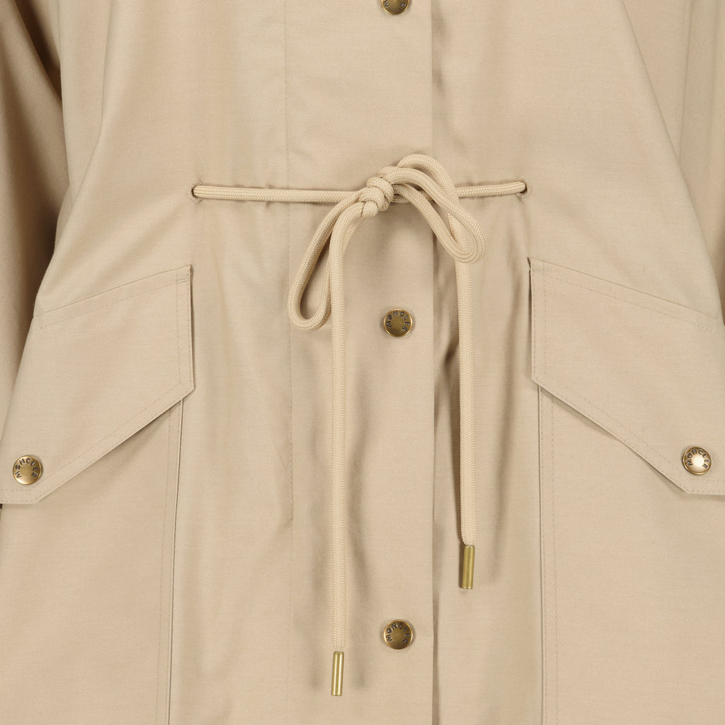 Manteaux Parka Brunnera em Gabardine Bege Moncler Beige Femme