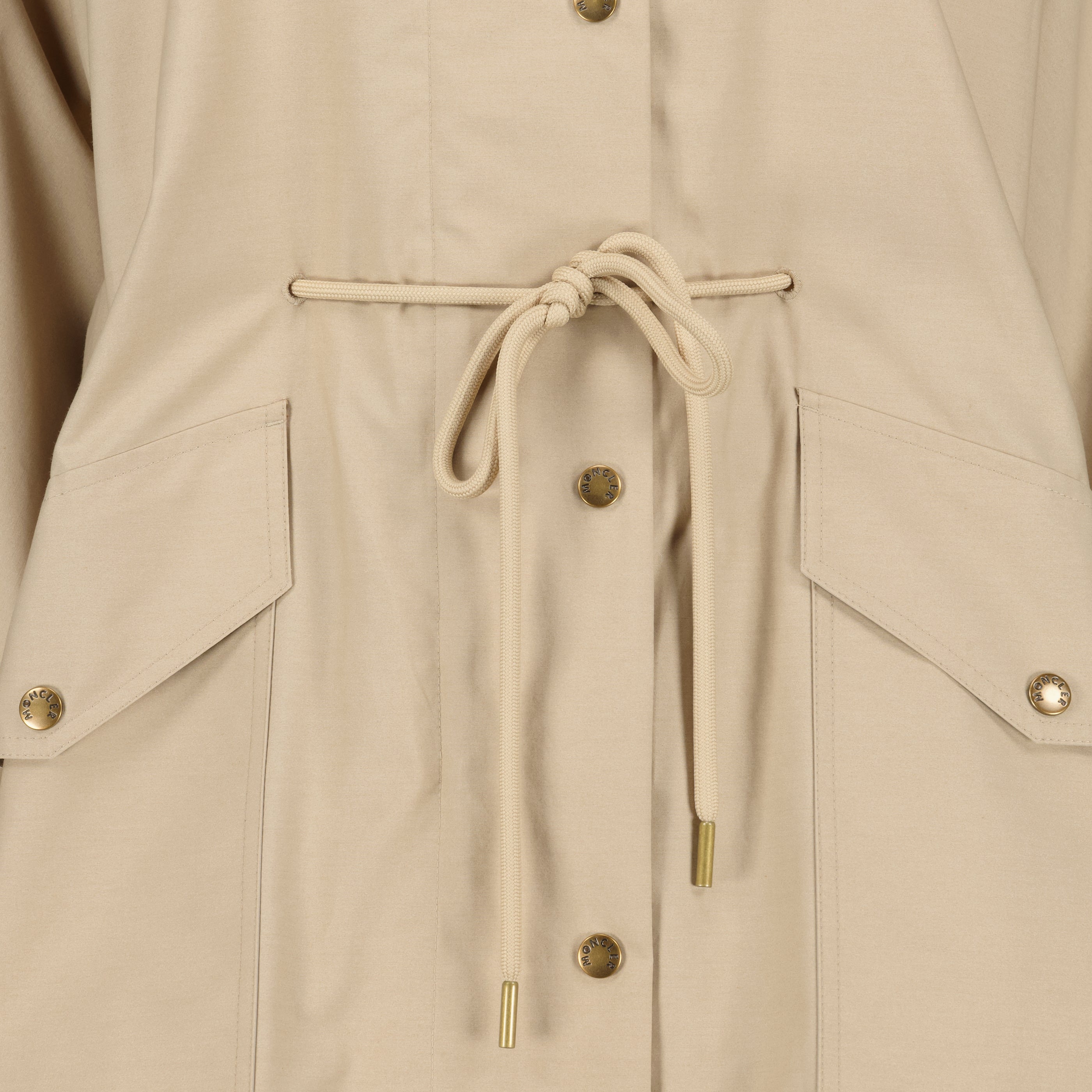Manteaux Parka Brunnera en gabardine beige Moncler Beige Femme