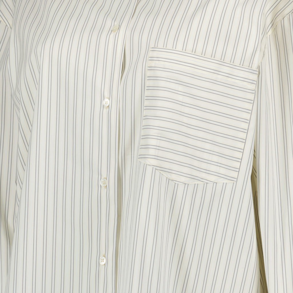 Chemises Camisa Listrada Oversized Iro Beige Femme