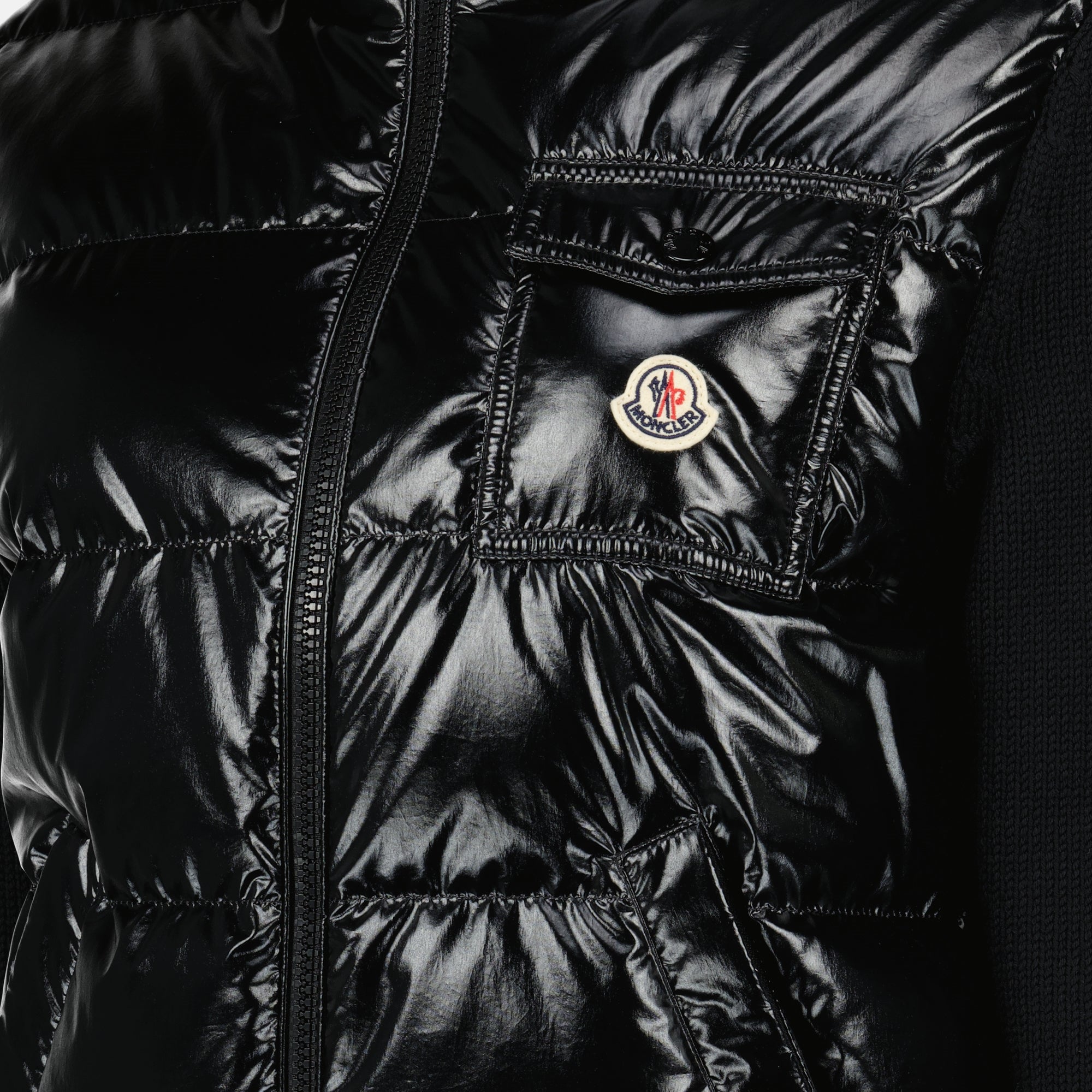 ブラックウールジップアップカーディガン Moncler - 女性 – myCompañero