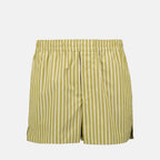 Shorts Gestreifte Shorts Ami PARIS Khaki Unisex