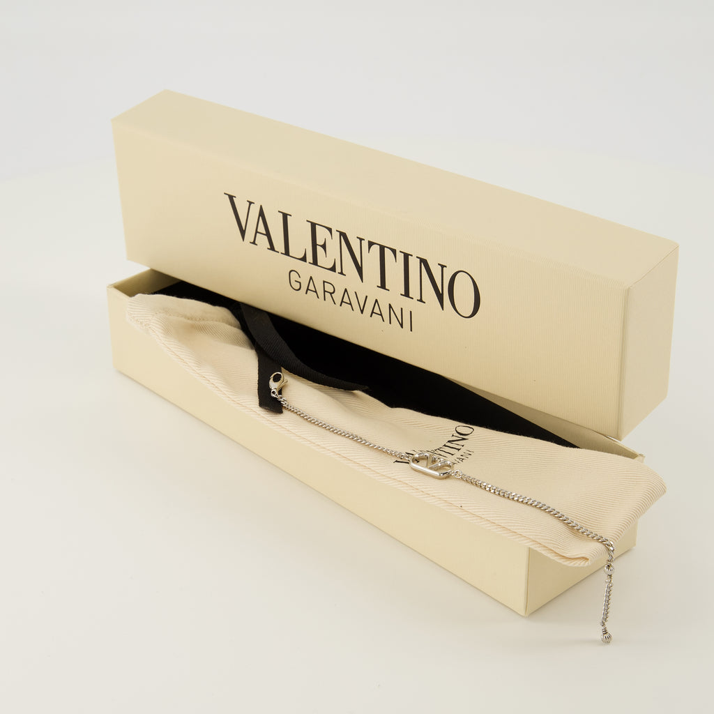 Bijoux Pulsera VLogo Plata Valentino Garavani Argenté Homme