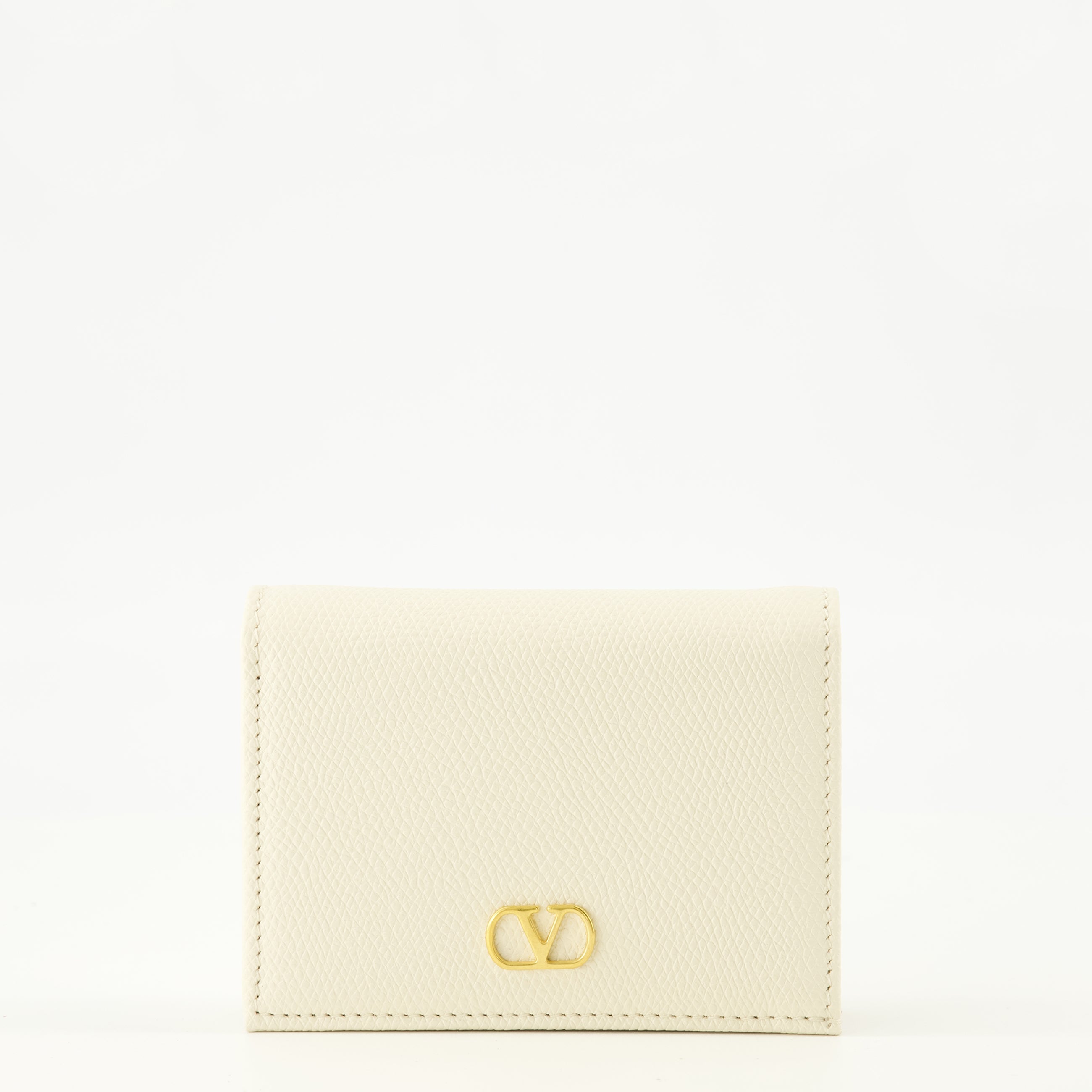 Image de l'article Portefeuilles VLogo blanc de la marque Valentino Garavani pour Femme - Saison Printemps-Été 2026 - Vue de Face