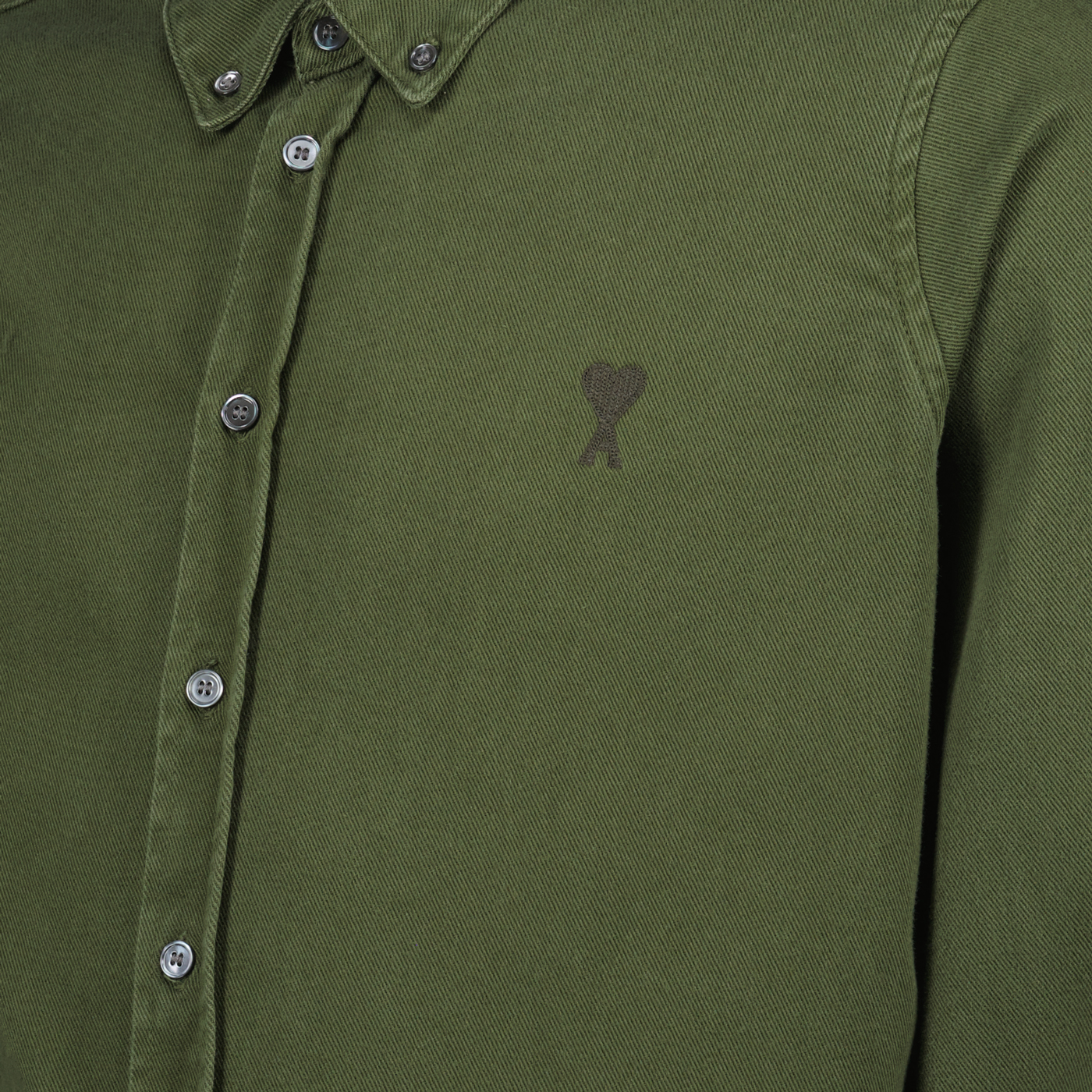 Chemises Chemise Ami de coeur Ami PARIS Kaki Unisexe