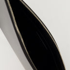 Pouches Leather Clutch Saint Laurent Black Homme