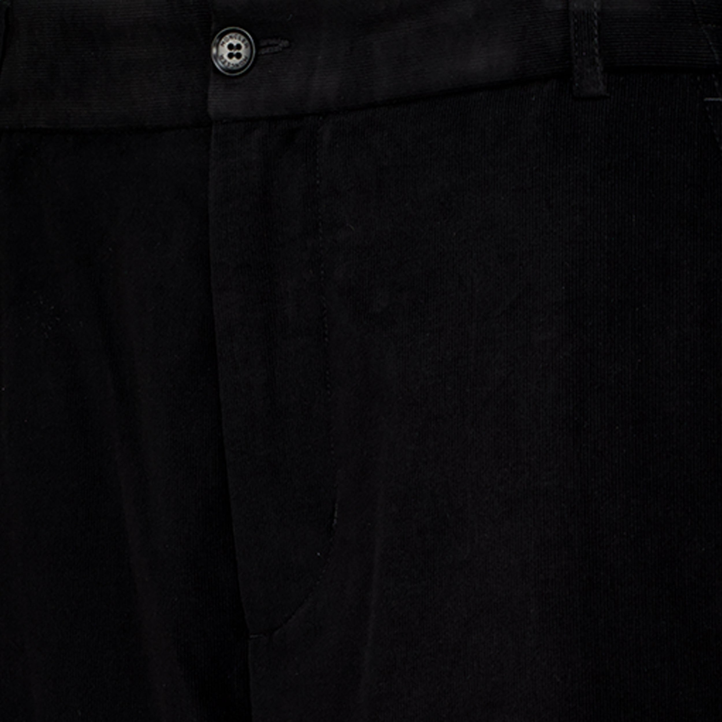 Pantalons Pantalones de Pana Negros Moncler Noir Homme