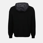 Jacken Zweifarbige Steppjacke Moncler Schwarz Homme