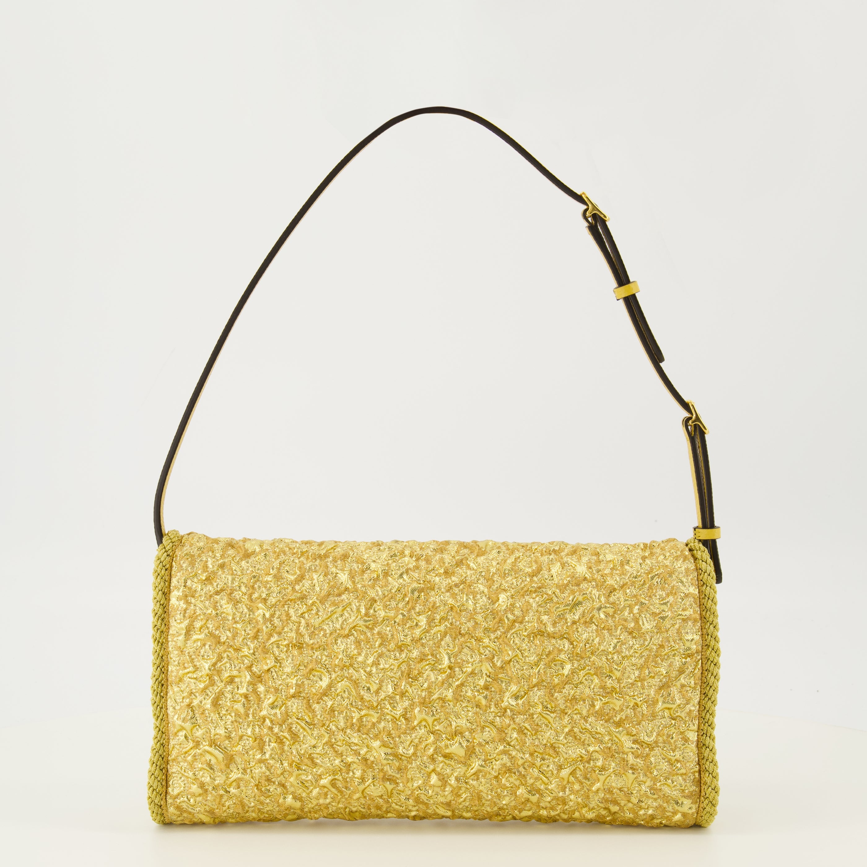 Sacs à main et épaule Petit sac DeVain en jacquard doré Valentino Garavani Doré Femme