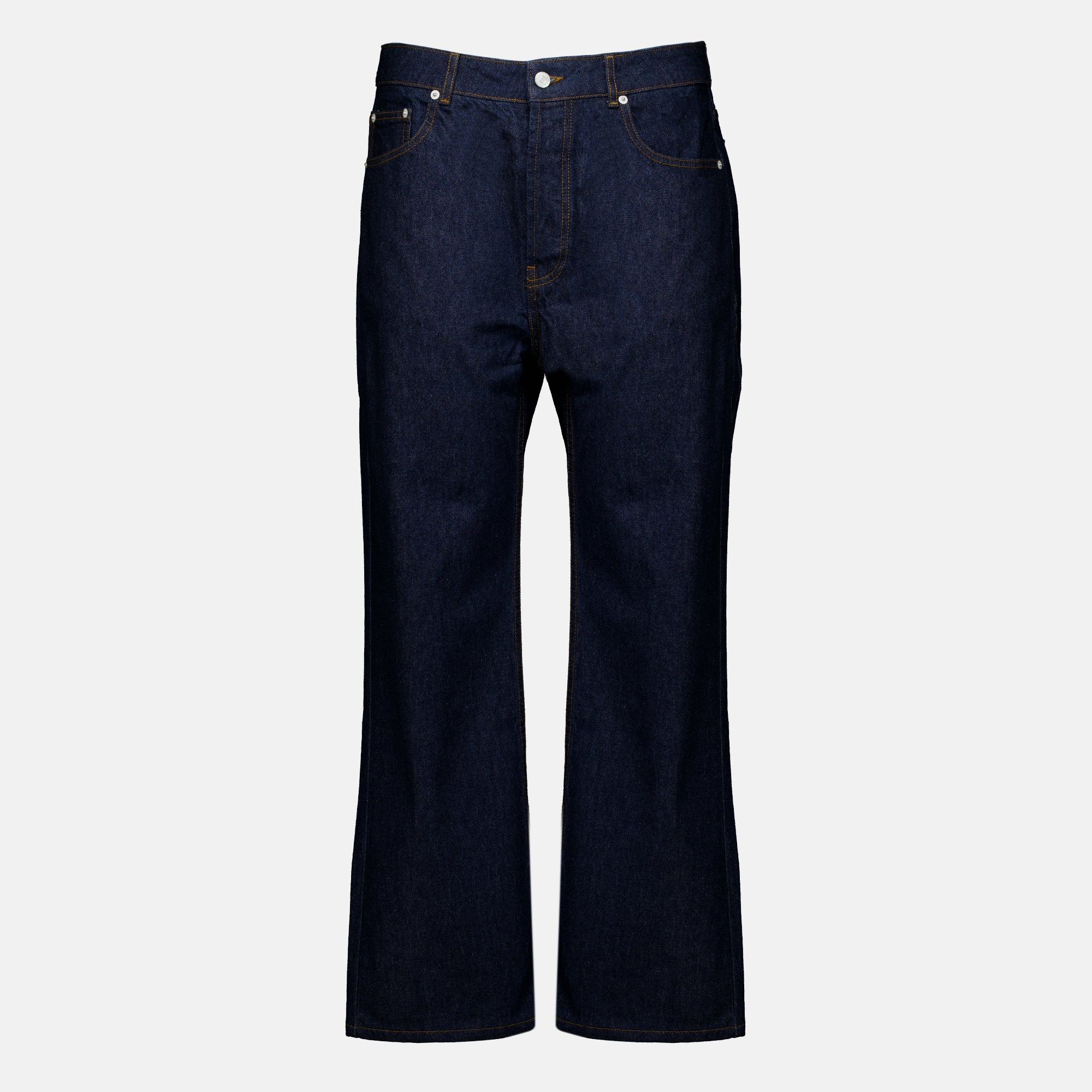 Pantalons Dark Blue Denim Jeans Officine Générale Bleu foncé Homme
