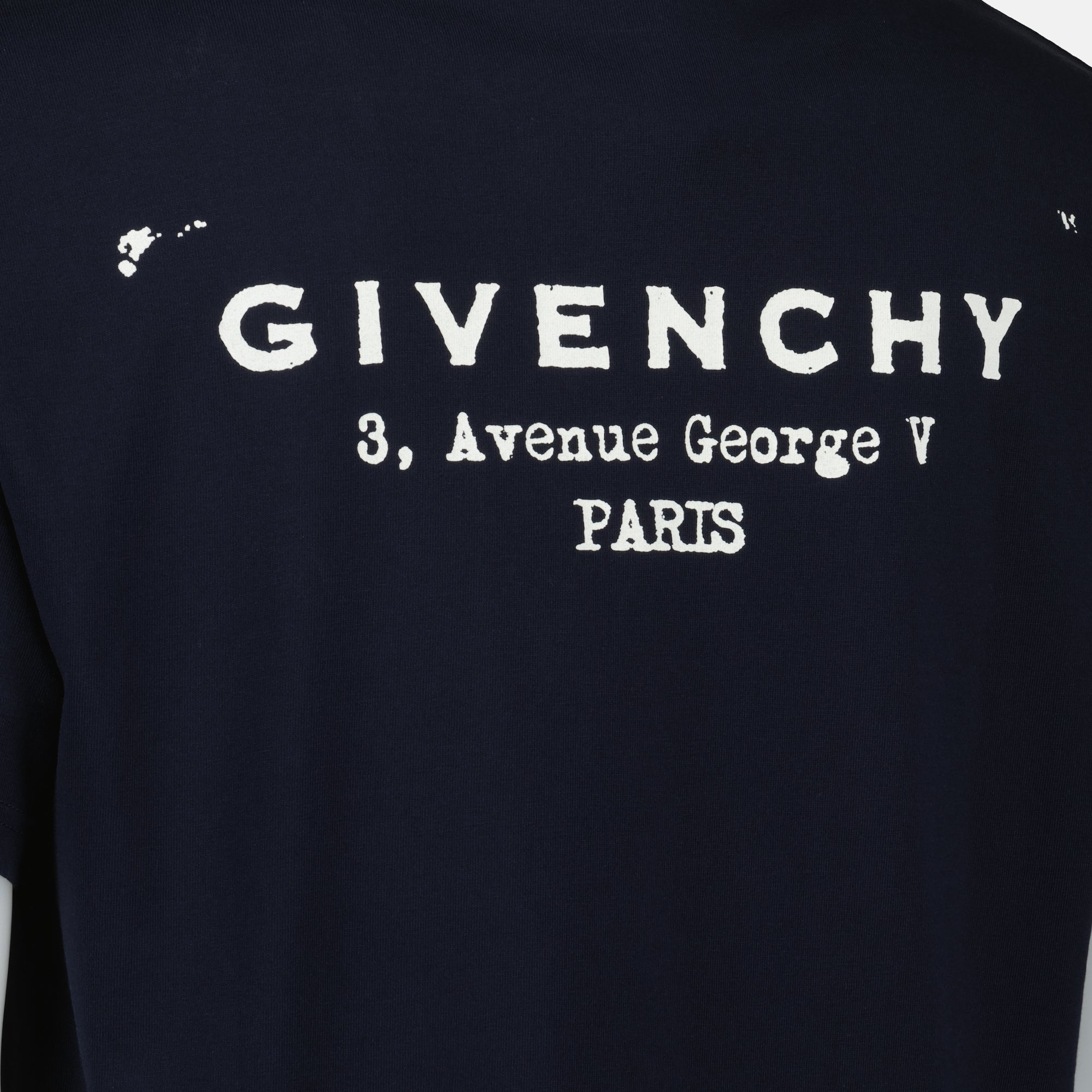 T-shirts Signature T-shirt Givenchy Bleu Homme