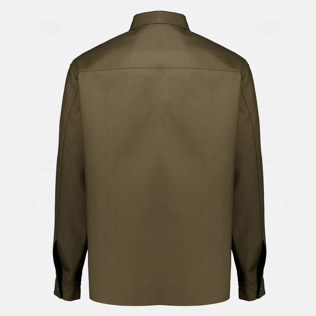Chemises 카키 롱 슬리브 셔츠 재킷 Fendi Kaki Homme