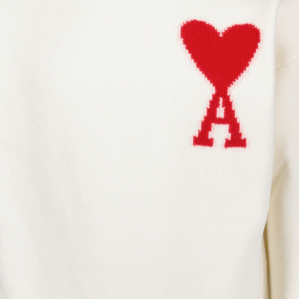 Maglieria Col roulé AMI de coeur Ami PARIS Bianco Unisex