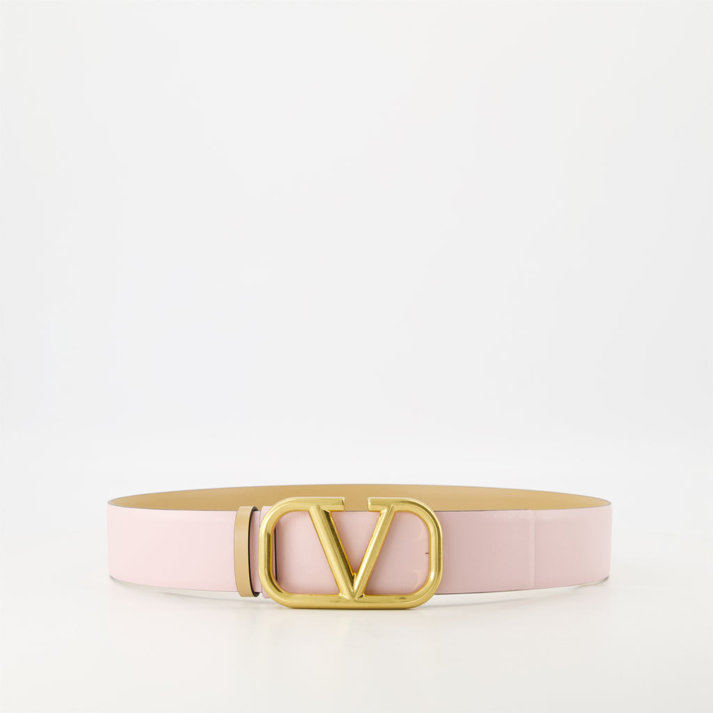 ベルト Ceinture VLogo Réversible Valentino Garavani ピンク Femme