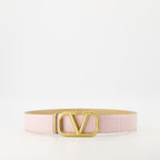 ベルト Ceinture VLogo Réversible Valentino Garavani ピンク Femme